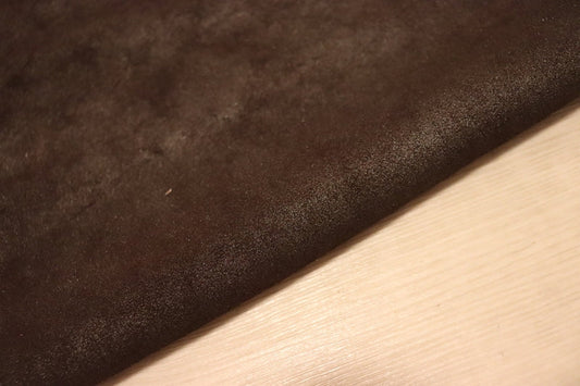 ds30円！[ボルドー]新入荷 イタリアンレザー 牛革 クロム革 ムラ染加工 ベロア 132ds