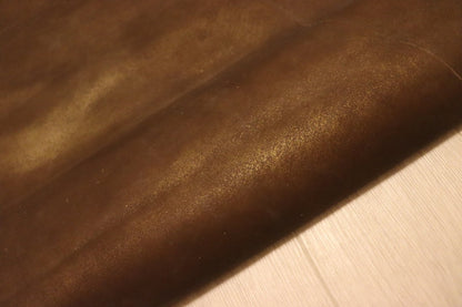 ds30円！[ブロンズ系]新入荷 イタリアンレザー 牛革 クロム革 顔料仕上げ 158ds