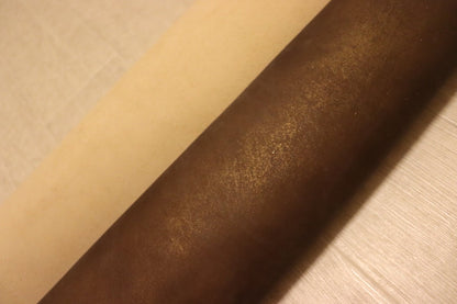 ds30円！[ブロンズ系]新入荷 イタリアンレザー 牛革 クロム革 顔料仕上げ 160ds