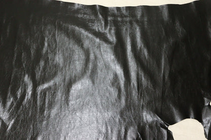 ds30円！[ブラック]新入荷 イタリアンレザー 牛革 クロム革 カゼイン仕上げ 177ds