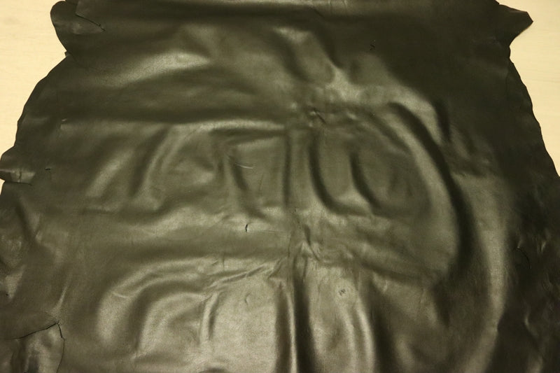 ds30円！[ブラック]新入荷 バングラディシュレザー 牛革 クロム革 弱シュリンク加工 185ds