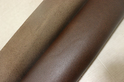 ds30円！[ヴィンテージブラウン]新入荷 イタリアンレザー 牛革 クロム革 シュリンク加工 アンチック加工 232ds