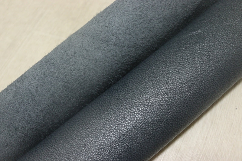 ds30円！[パールネイビー]新入荷 イタリアンレザー 牛革 クロム革 シュリンク加工 もちもち 242ds