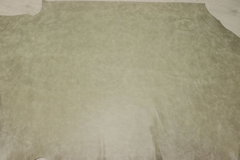 ds30円！[ベージュ]新入荷 イタリアンレザー 牛革 クロム革 シュリンク加工 アンチック加工 242ds