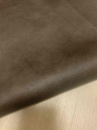 ds30円！[チャコールグレー]新入荷 イタリアンレザー 牛革 クロム革 ムラ染め シュリンク加工 249ds