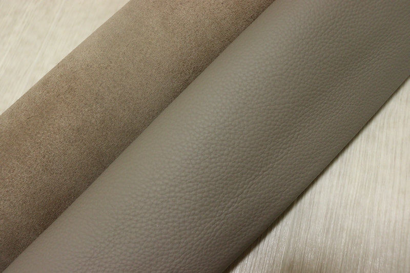 ds30円！[モカグレー]新入荷 イタリアンレザー 牛革 クロム革 シュリンク加工 252ds