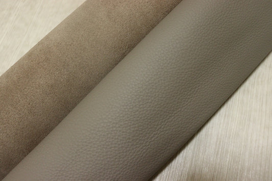 ds30円！[モカグレー]新入荷 イタリアンレザー 牛革 クロム革 シュリンク加工 252ds