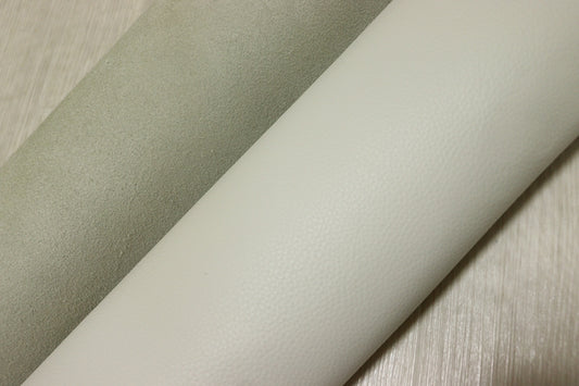 ds30円！[アイボリー]新入荷 イタリアンレザー 牛革 クロム革 シュリンク加工 255ds