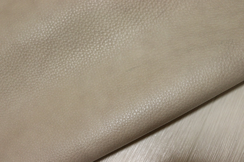 ds30円！[サンドベージュ]新入荷 イタリアンレザー 牛革 クロム革 シュリンク加工 アンチック 258ds