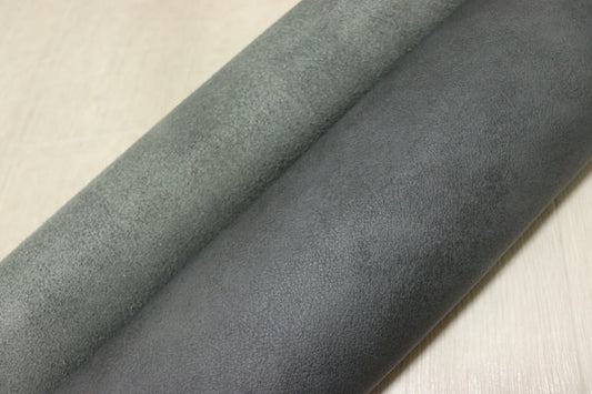 ds30円！[グレー]新入荷 イタリアンレザー 牛革 クロム革 ムラ染加工 258ds