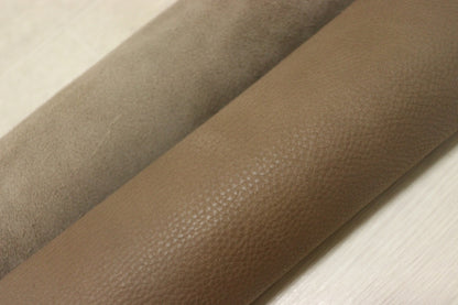 ds30円！[ブラウン]新入荷 イタリアンレザー 牛革 クロム革 シュリンク加工 259ds