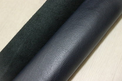 ds30円！[ネイビー]新入荷 イタリアンレザー 牛革 クロム革 シュリンク加工 260ds