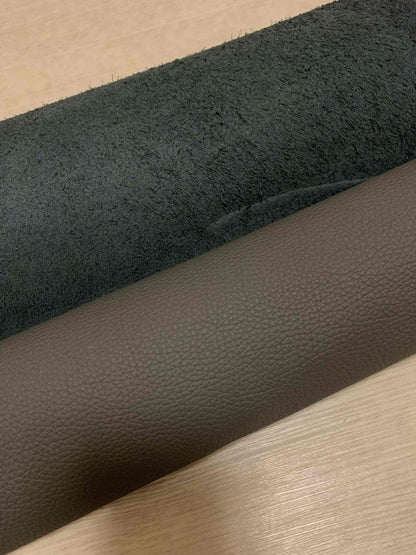 ds30円！[ダークグレー]新入荷 イタリアンレザー 牛革 クロム革 シュリンク加工 263ds