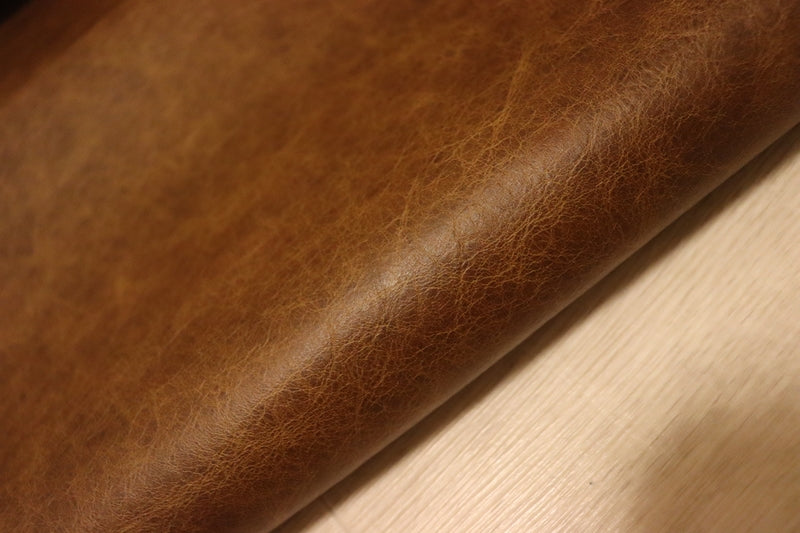 ds30円！[ブラウン]新入荷 イタリアンレザー 牛革 クロム革 プルアップ加工 279ds