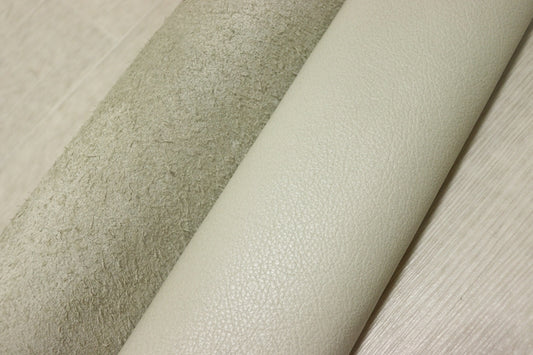 ds30円！[くすみアイボリー]新入荷 イタリアンレザー 牛革 クロム革 シュリンク加工 282ds