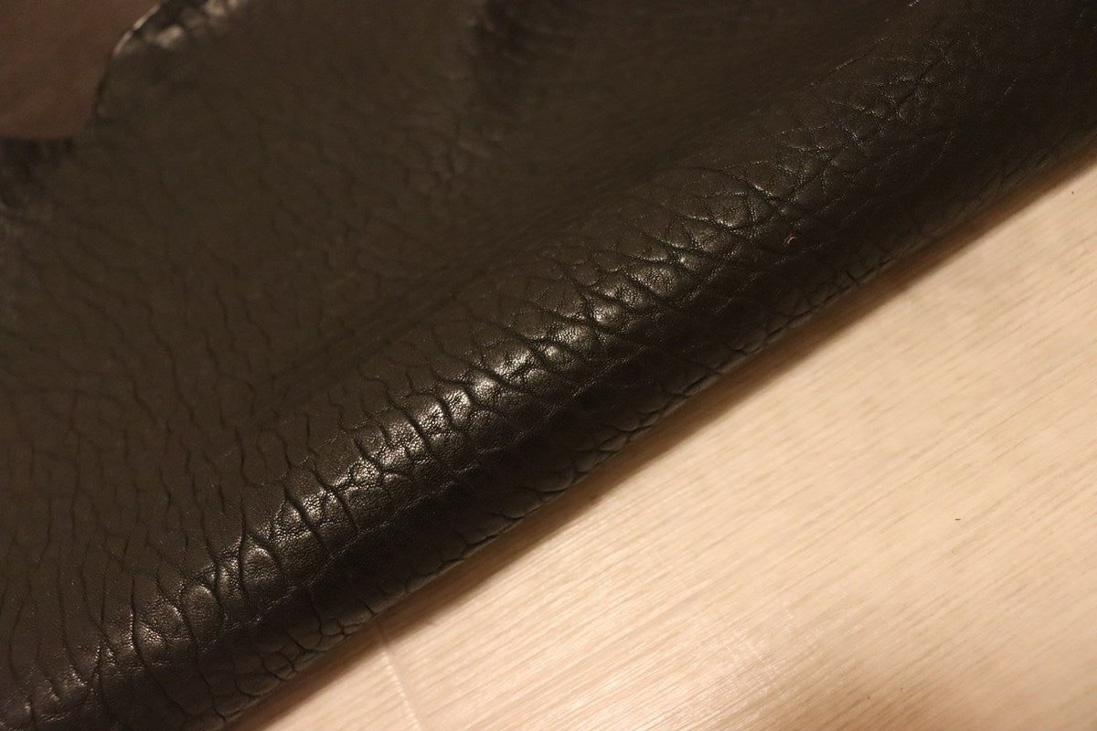 ds30円！[ビターブラウン]新入荷 イタリアンレザー ひつじ革 クロム革 シュリンク加工 55ds