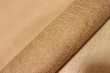 ds30円！[ベージュ]新入荷 イタリアンレザー 牛革 クロム革 ベロア プリント 60ds