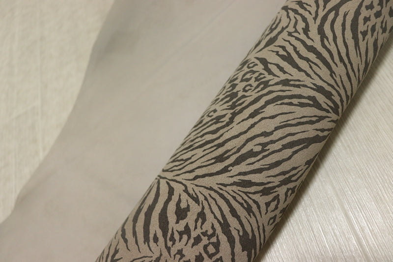 ds30円！[モカブラウン]新入荷 インポートレザー ヤギ革 クロム革 ゼブラ調プリント 64ds