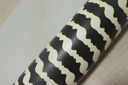 ds30円！[ホワイト×ブラック]新入荷 国産 牛革 クロム革 顔料仕上げ 67ds