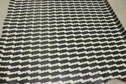 ds30円！[ホワイト×ブラック]新入荷 国産 牛革 クロム革 顔料仕上げ 68ds