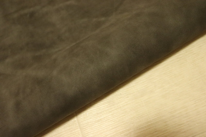 ds30円！[グレー]新入荷 イタリアンレザー 牛革 クロム革 吟すりプルアップ加工 CONCERIA STEFANA 80ds