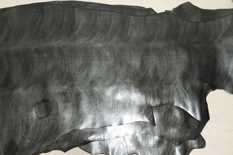 ds30円！[ブラック]新入荷 国産 牛革 クロム革 エナメル プリント 81ds