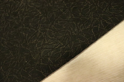 ds30円！[ブラック]新入荷 イタリアンレザー 牛革 クロム革 フロッキープリント 89ds