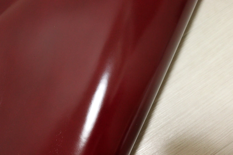ds30円！[ダークレッド]新入荷 国産 牛革 姫路レザー コンビヌメ革 ガラス加工 94ds