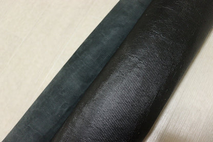 ds32円！[ブラック]新入荷 イタリアンレザー 牛革 クロム革 ボーダー型押し カゼイン仕上げ 222ds