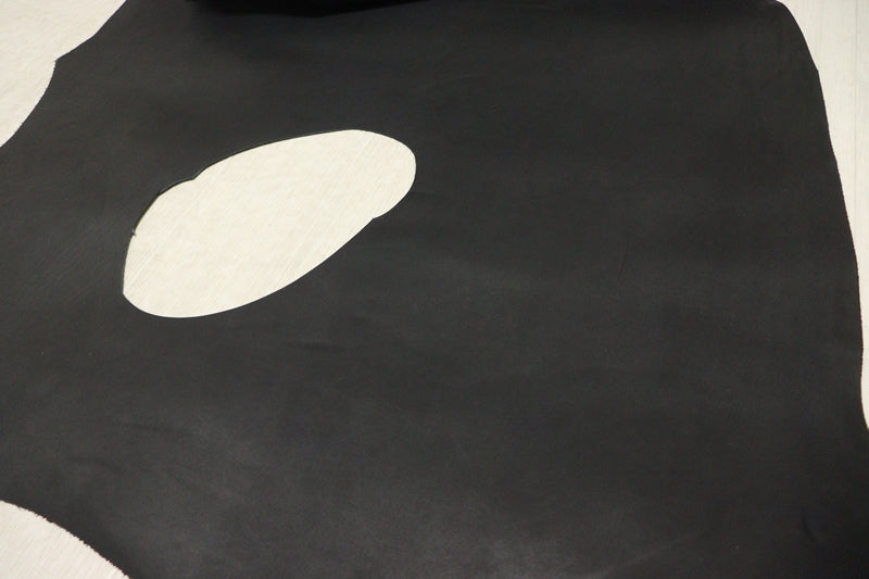 ds33円！[ブラック]クラフトの定番 バングラディシュレザー 牛革 ヌメ革 素上げ 128ds