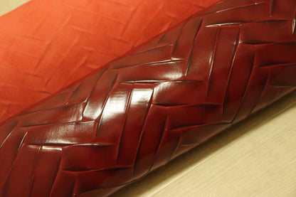 ds35円！[ワインレッド]新入荷 イタリアンレザー 牛革 クロム革 スムース加工 ガラス 160ds
