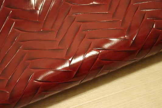 ds35円！[ワインレッド]新入荷 イタリアンレザー 牛革 クロム革 スムース加工 ガラス 160ds