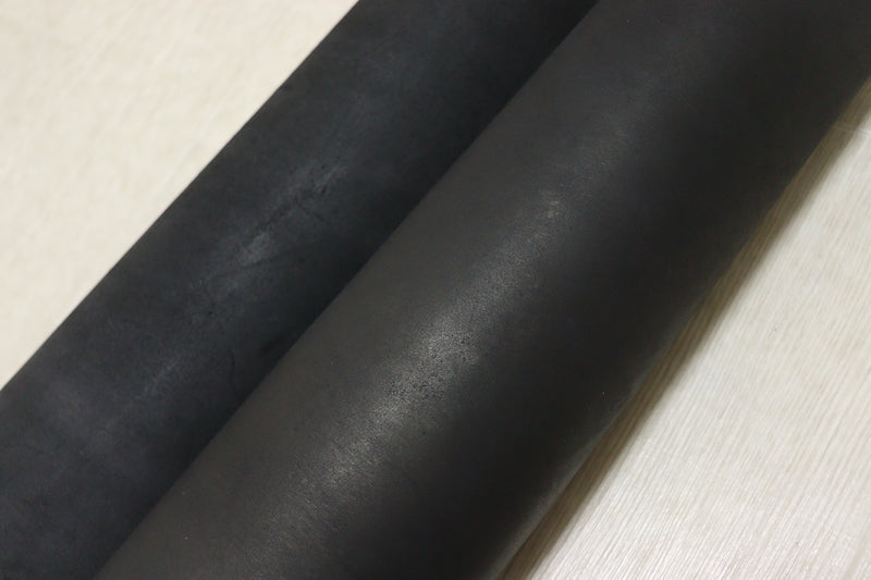 ds35円！[ブラック]クラフトの定番 バングラディシュレザー 牛革 ヌメ革 素上げ 168ds