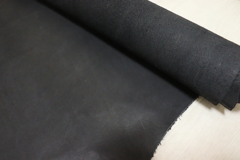 ds35円！[ブラック]クラフトの定番 バングラディシュレザー 牛革 ヌメ革 素上げ 176ds