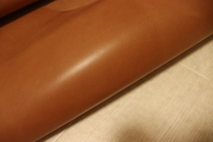 ds35円！クラフトの定番！アンバーブラウン　素上げ　ヌメ革　225ds