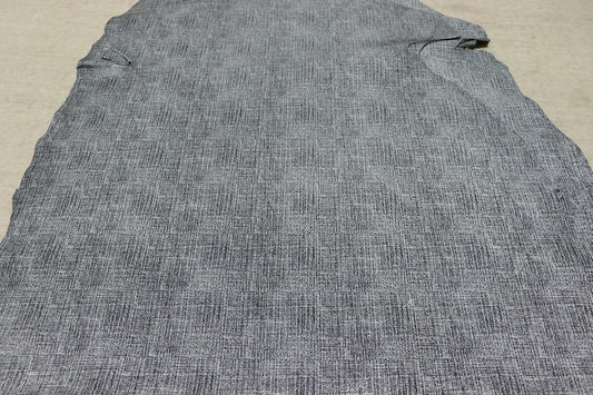 ds35円！[ブラック×ホワイト]新入荷 国産 ヤギ革 クロム革 プリント 37ds