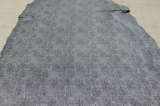 ds35円！[ブラック×ホワイト]新入荷 国産 ヤギ革 クロム革 プリント 40ds