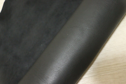 ds35円！[ブラック]新入荷 インポートレザー 牛革 クロム革 スムース加工 70ds