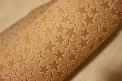 ds35円！[生成り]クラフトの定番 バングラディシュレザー 牛革 ヌメ革 スター型押し 素上げ 75ds