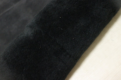 ds38円！[ブラック]新入荷 国産 毛皮 クロム革 ムートン 75ds