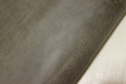 ds45円！[カーキ]新入荷 国産 牛革 コンビヌメ革 オイルワックス加工 120ds