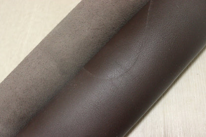 ds45円！[ダークブラウン]新入荷 イタリアンレザー 牛革 ヌメ革 セミアニリン 170ds