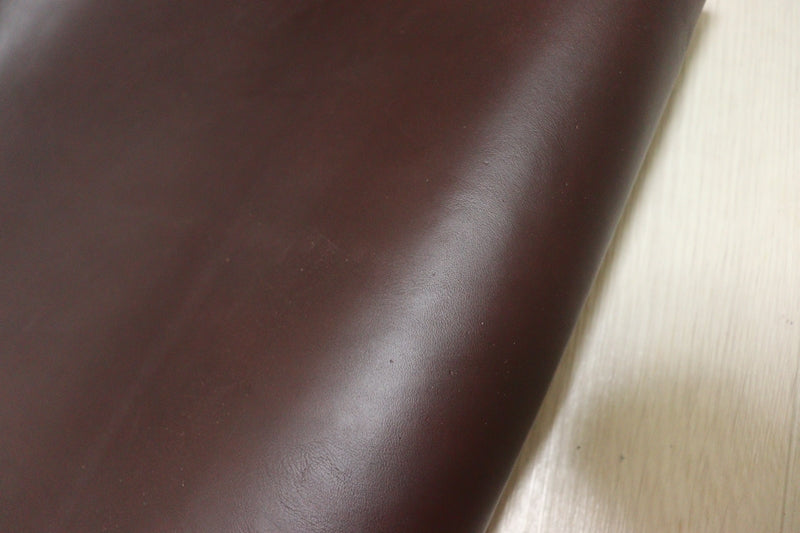 ds45円！[ダークブラウン]クラフトの定番 ベリー イタリアンレザー 牛革 ヌメ革 スムース加工 ピットなめし 75ds