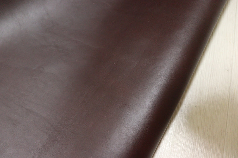 ds45円！[ダークブラウン]クラフトの定番 ベリー イタリアンレザー 牛革 ヌメ革 スムース加工 ピットなめし 75ds