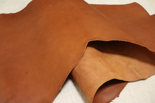 ds50円！[キャメル]新入荷 ベリー イタリアンレザー 牛革 ヌメ革 スムース加工 106ds