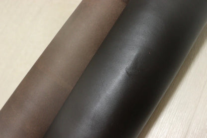 ds50円！[ヴィンテージブラウン]新入荷 ベリー イタリアンレザー 牛革 ヌメ革 スムース加工 109ds