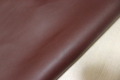 ds50円！[ワインレッド]新入荷 イタリアンレザー 牛革 ヌメ革 スムース加工 140ds