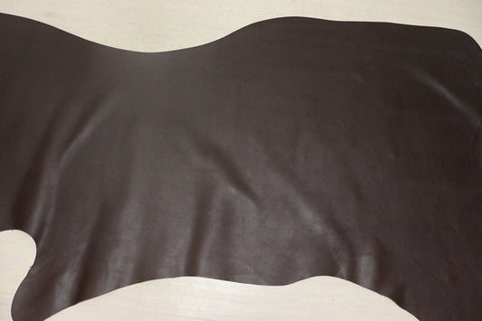 ds50円！[ダークブラウン]新入荷 イタリアンレザー 牛革 ヌメ革 セミアニリン 162ds