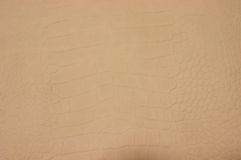 ds50円！[オフホワイト]新入荷 イタリアンレザー 牛革 ヌメ革 ショルダー クロコ型押し 177ds