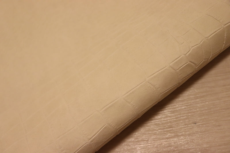 ds50円！[オフホワイト]新入荷 イタリアンレザー 牛革 ヌメ革 ショルダー クロコ型押し 177ds